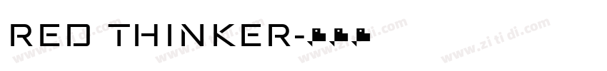 RED THINKER字体转换